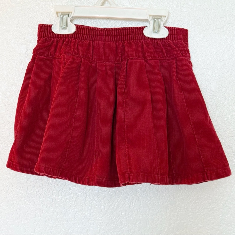 Crazy 8 EUC 2011 Red Corduroy Pleated Skirt Size 4 - Picture 2 of 8